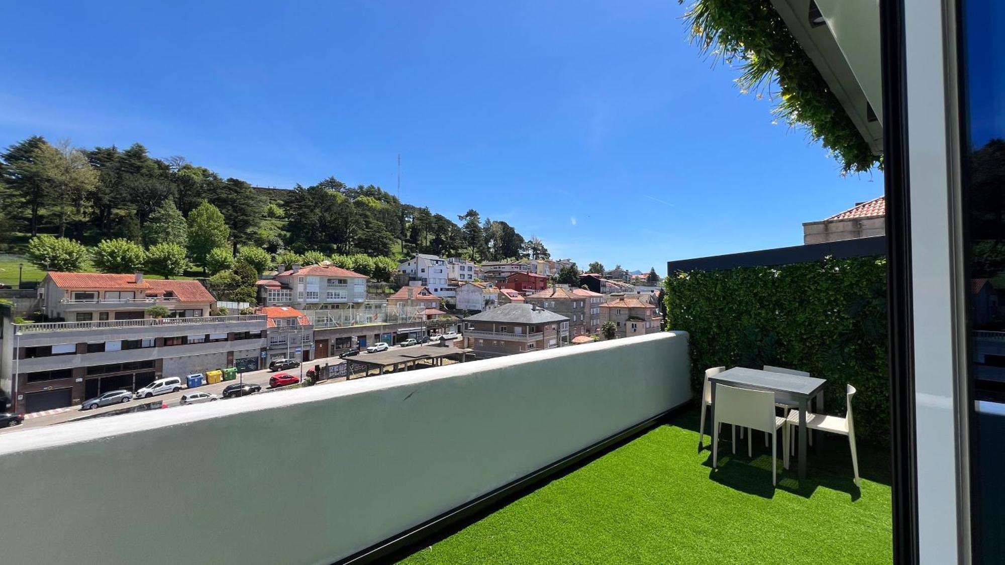 La Terraza Del Atico Con Parking Incluido Apartman Vigo Kültér fotó